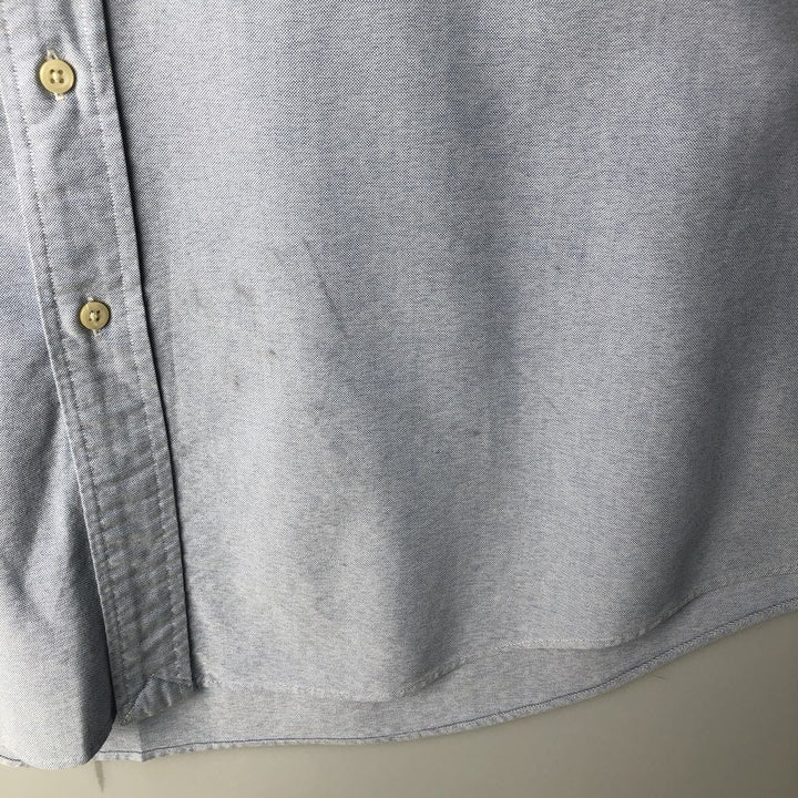 Ralph Lauren CUSTOM FIT long sleeve button down shirt, men's XL size cotton Blue type light blue Vintage Second Hand