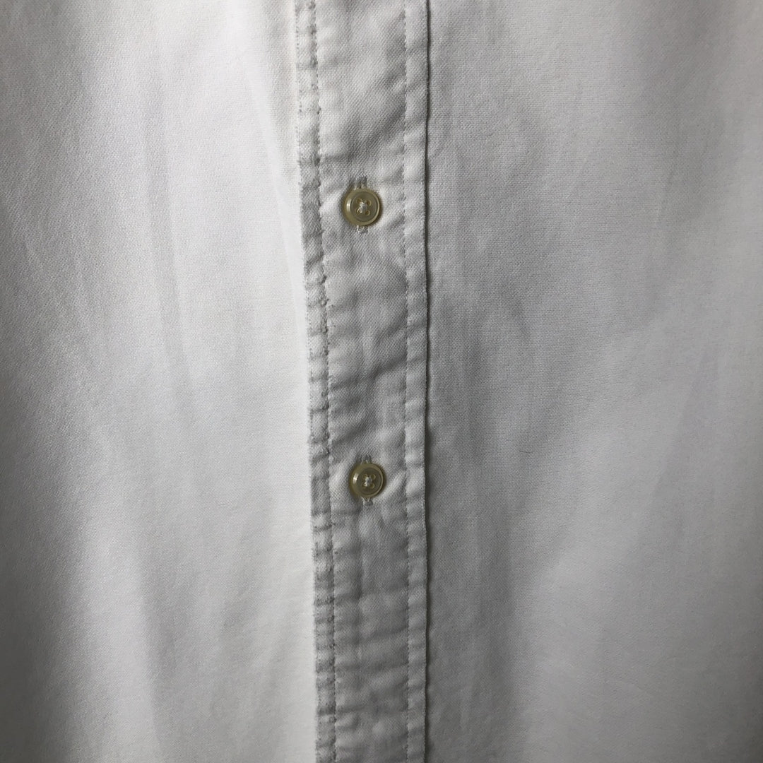 Ralph Lauren YARMOUTH long sleeve button down shirt, men's XL size cotton white type Vintage Second Hand