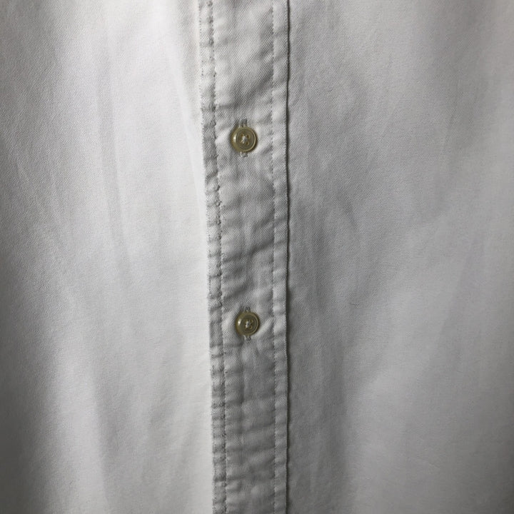 Ralph Lauren YARMOUTH long sleeve button down shirt, men's XL size cotton white type Vintage Second Hand