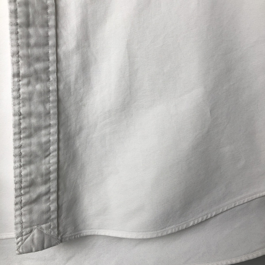 Ralph Lauren YARMOUTH long sleeve button down shirt, men's XL size cotton white type Vintage Second Hand