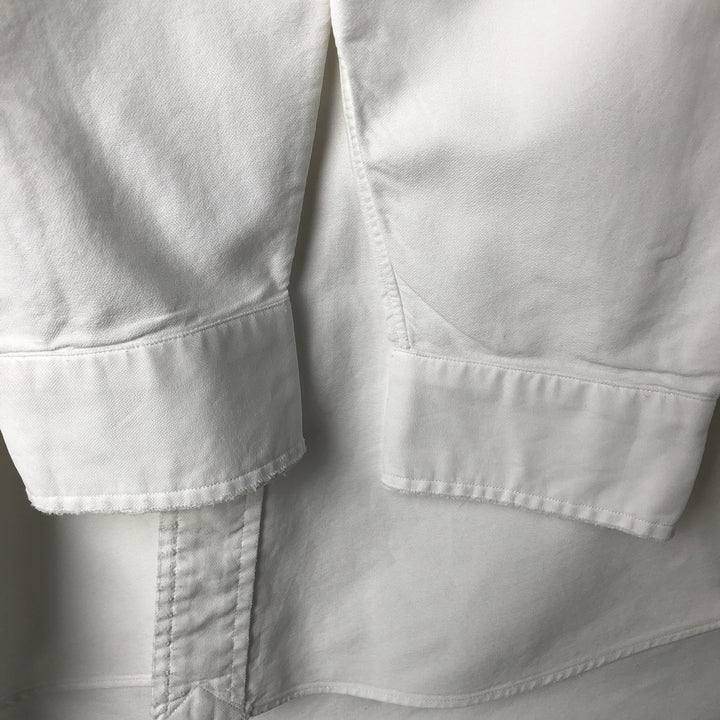 Ralph Lauren YARMOUTH long sleeve button down shirt, men's XL size cotton white type Vintage Second Hand