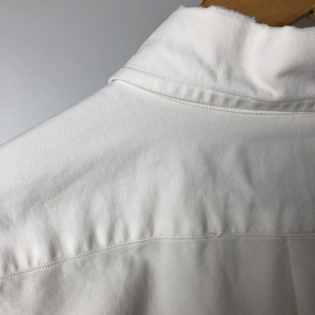 Ralph Lauren YARMOUTH long sleeve button down shirt, men's XL size cotton white type Vintage Second Hand