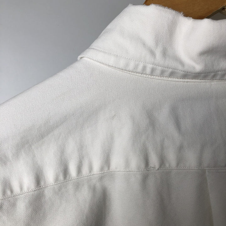Ralph Lauren YARMOUTH long sleeve button down shirt, men's XL size cotton white type Vintage Second Hand
