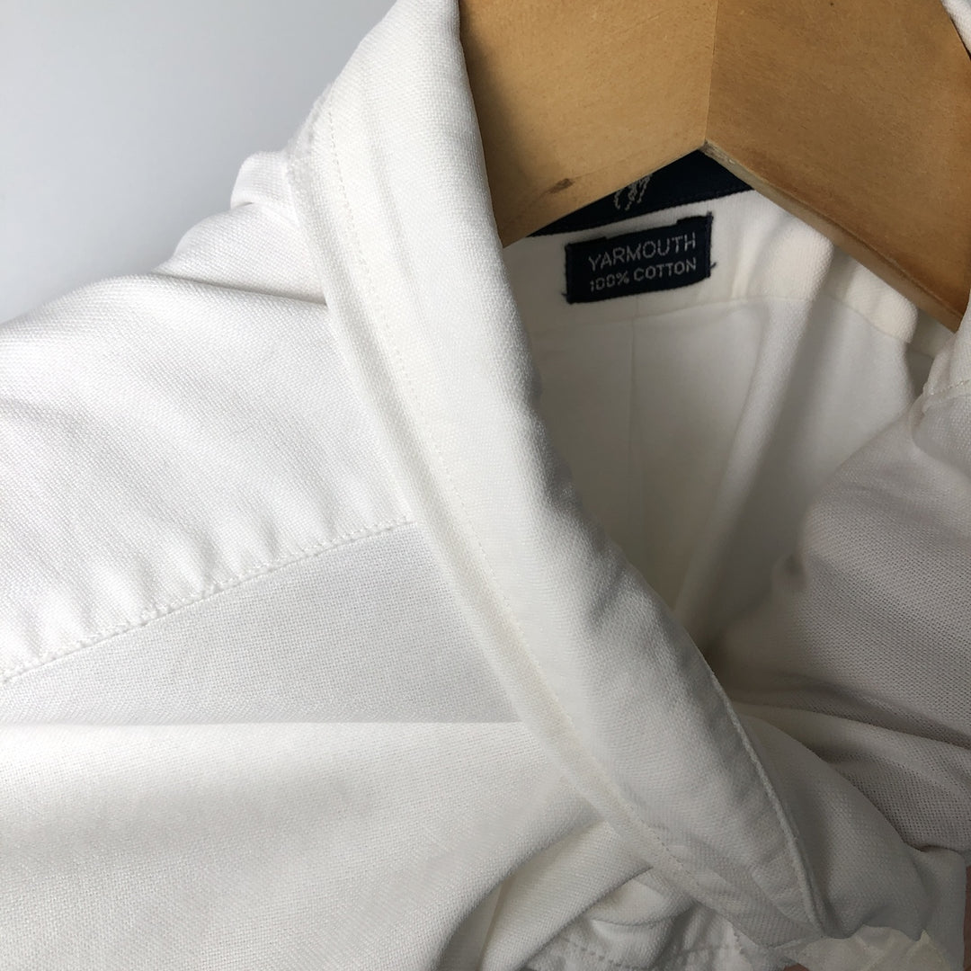 Ralph Lauren YARMOUTH long sleeve button down shirt, men's XL size cotton white type Vintage Second Hand