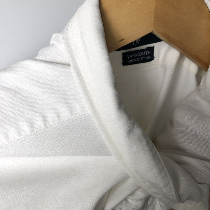 Ralph Lauren YARMOUTH long sleeve button down shirt, men's XL size cotton white type Vintage Second Hand