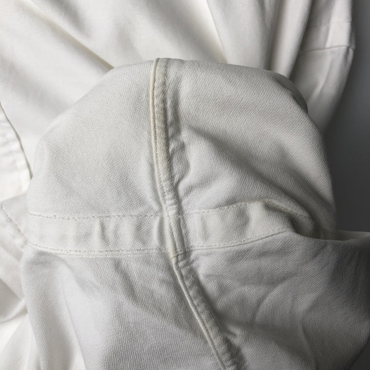 Ralph Lauren YARMOUTH long sleeve button down shirt, men's XL size cotton white type Vintage Second Hand