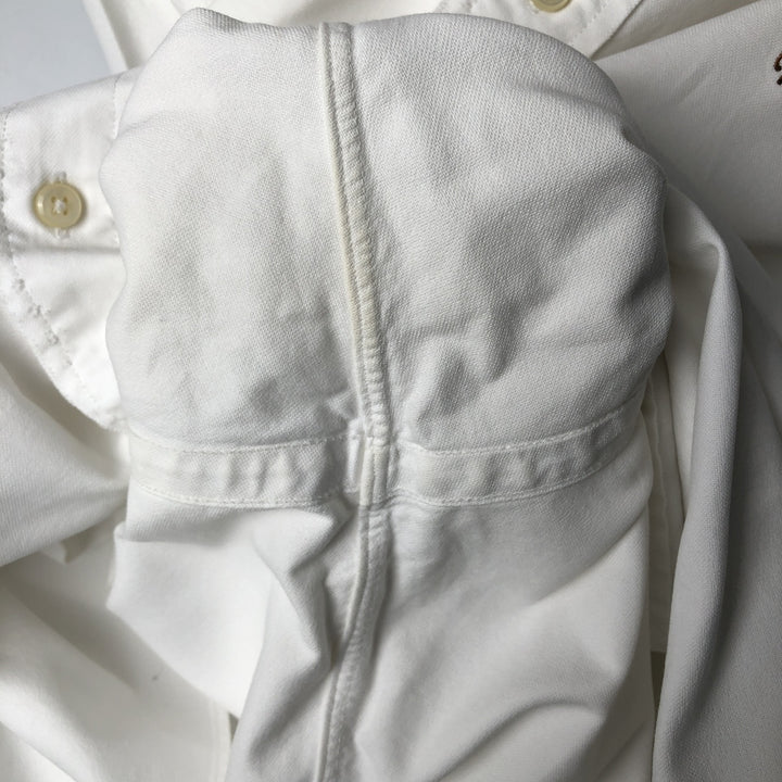 Ralph Lauren YARMOUTH long sleeve button down shirt, men's XL size cotton white type Vintage Second Hand