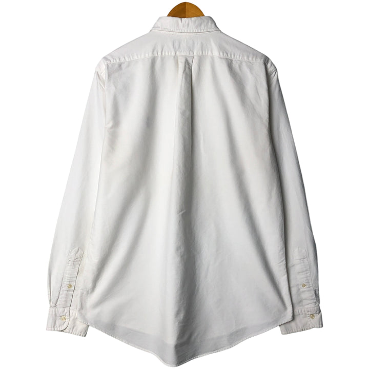 Ralph Lauren CUSTOM FIT long sleeve button down shirt, men's size L cotton white type Vintage Second Hand