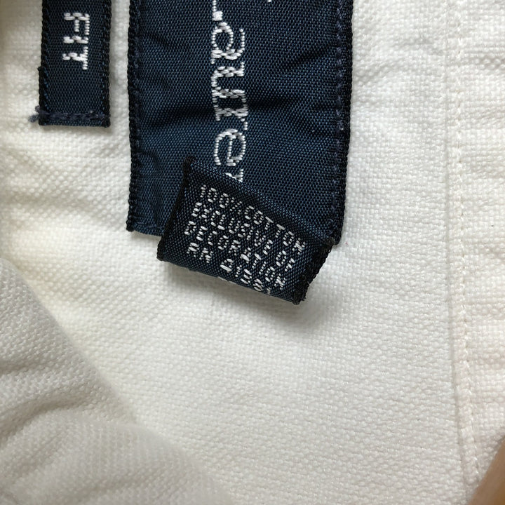 Ralph Lauren CUSTOM FIT long sleeve button down shirt, men's size L cotton white type Vintage Second Hand