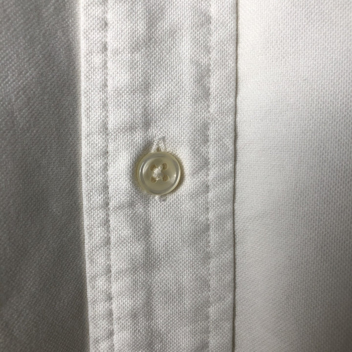 Ralph Lauren CUSTOM FIT long sleeve button down shirt, men's size L cotton white type Vintage Second Hand