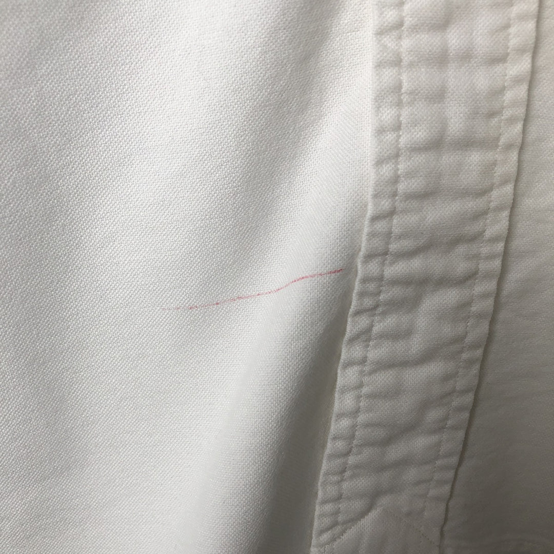 Ralph Lauren CUSTOM FIT long sleeve button down shirt, men's size L cotton white type Vintage Second Hand
