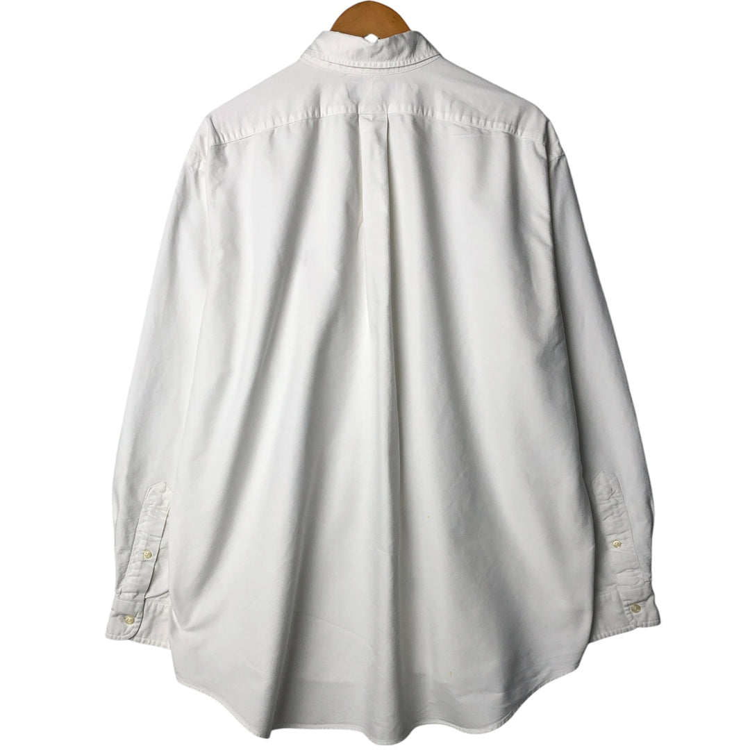 Ralph Lauren BLAKE long sleeve button down shirt, men's XL size cotton white type Vintage Second Hand