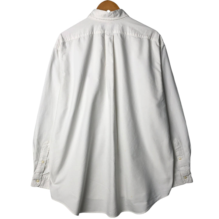 Ralph Lauren BLAKE long sleeve button down shirt, men's XL size cotton white type Vintage Second Hand