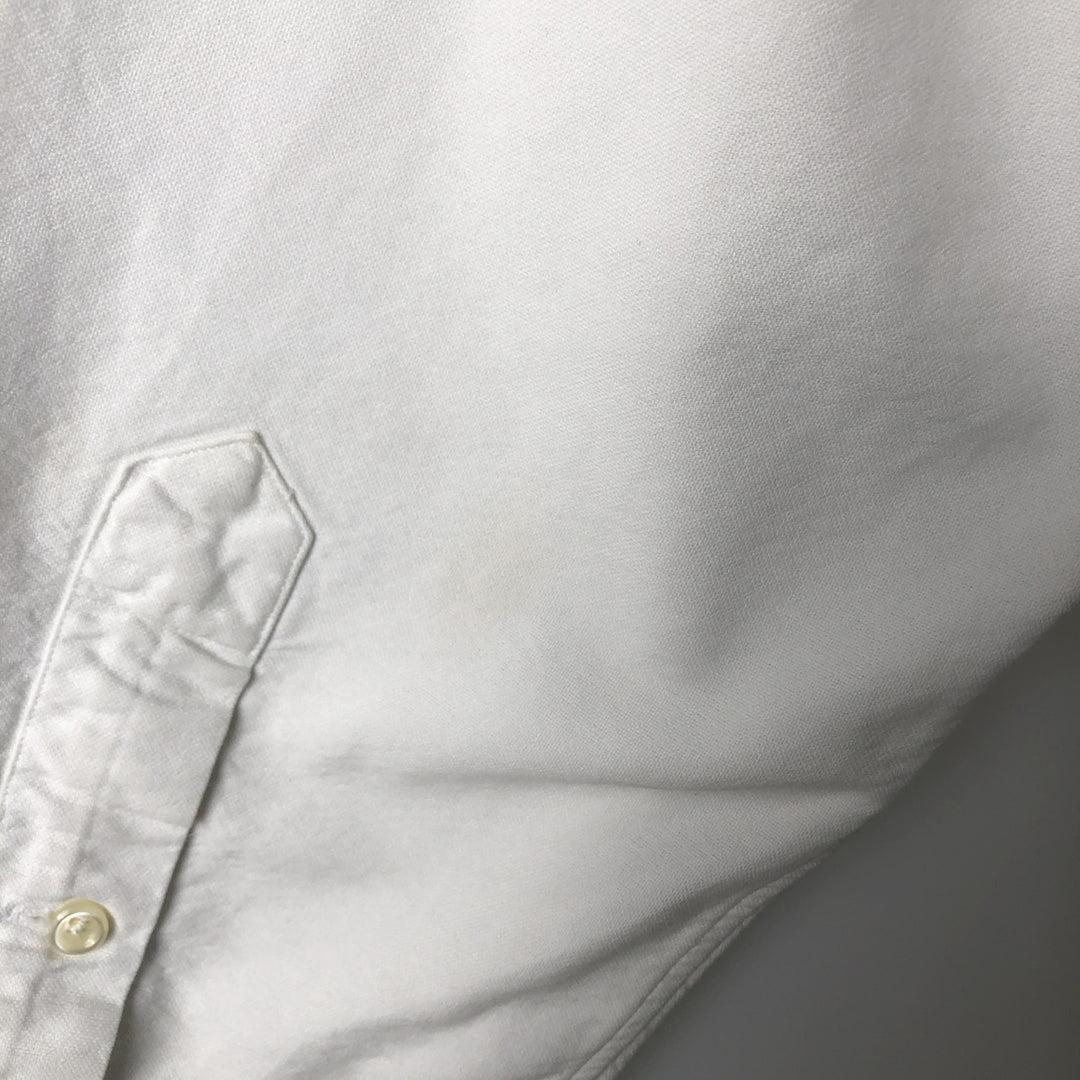 Ralph Lauren BLAKE long sleeve button down shirt, men's XL size cotton white type Vintage Second Hand