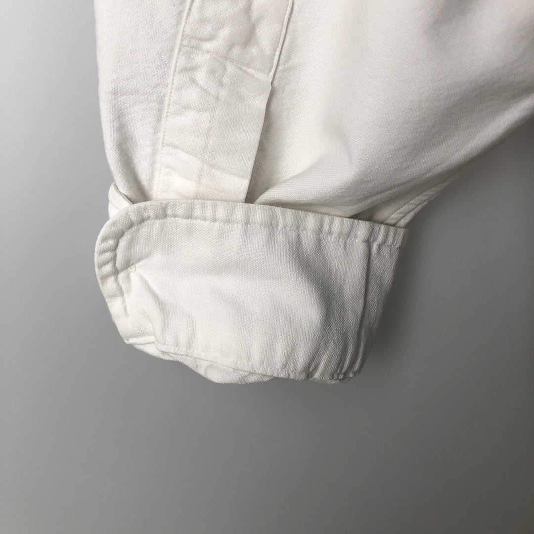 Ralph Lauren BLAKE long sleeve button down shirt, men's XL size cotton white type Vintage Second Hand