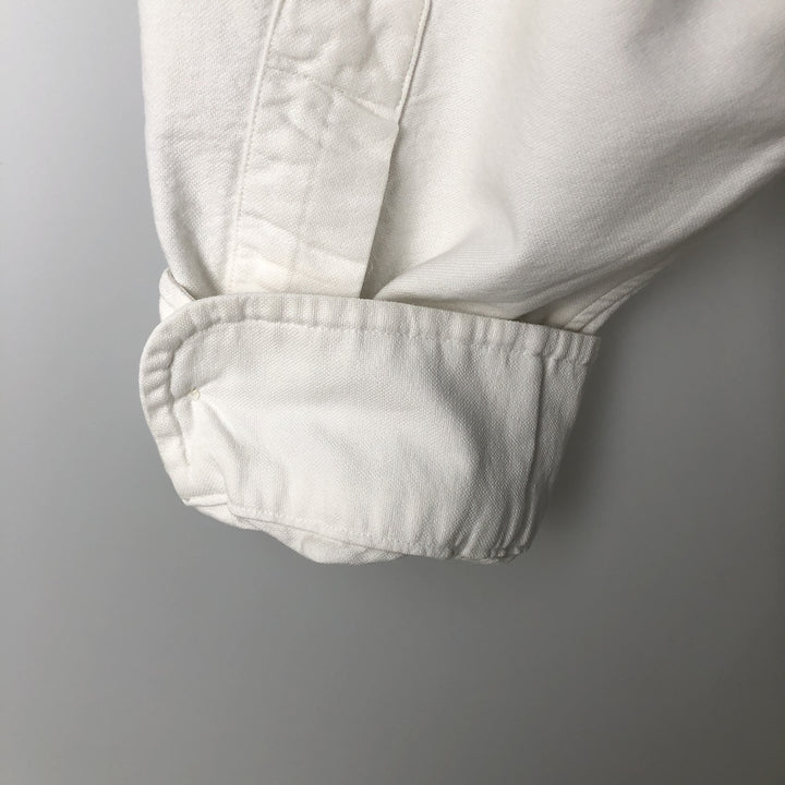 Ralph Lauren BLAKE long sleeve button down shirt, men's XL size cotton white type Vintage Second Hand