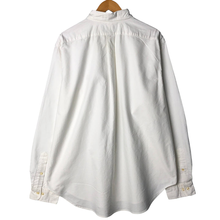 Ralph Lauren Classic Fit Long Sleeve Button Down Shirt Men's XL cotton white type Vintage Second Hand