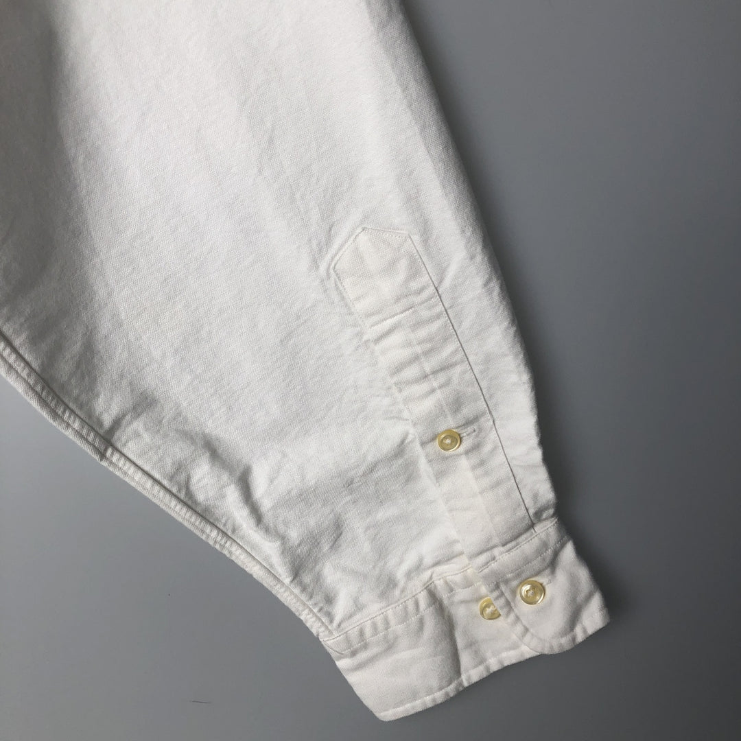 Ralph Lauren Classic Fit Long Sleeve Button Down Shirt Men's XL cotton white type Vintage Second Hand