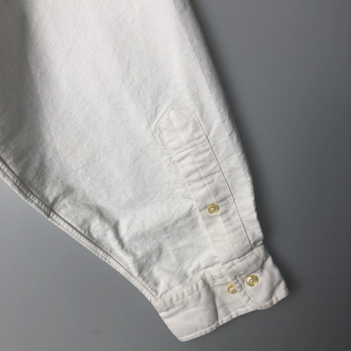 Ralph Lauren Classic Fit Long Sleeve Button Down Shirt Men's XL cotton white type Vintage Second Hand