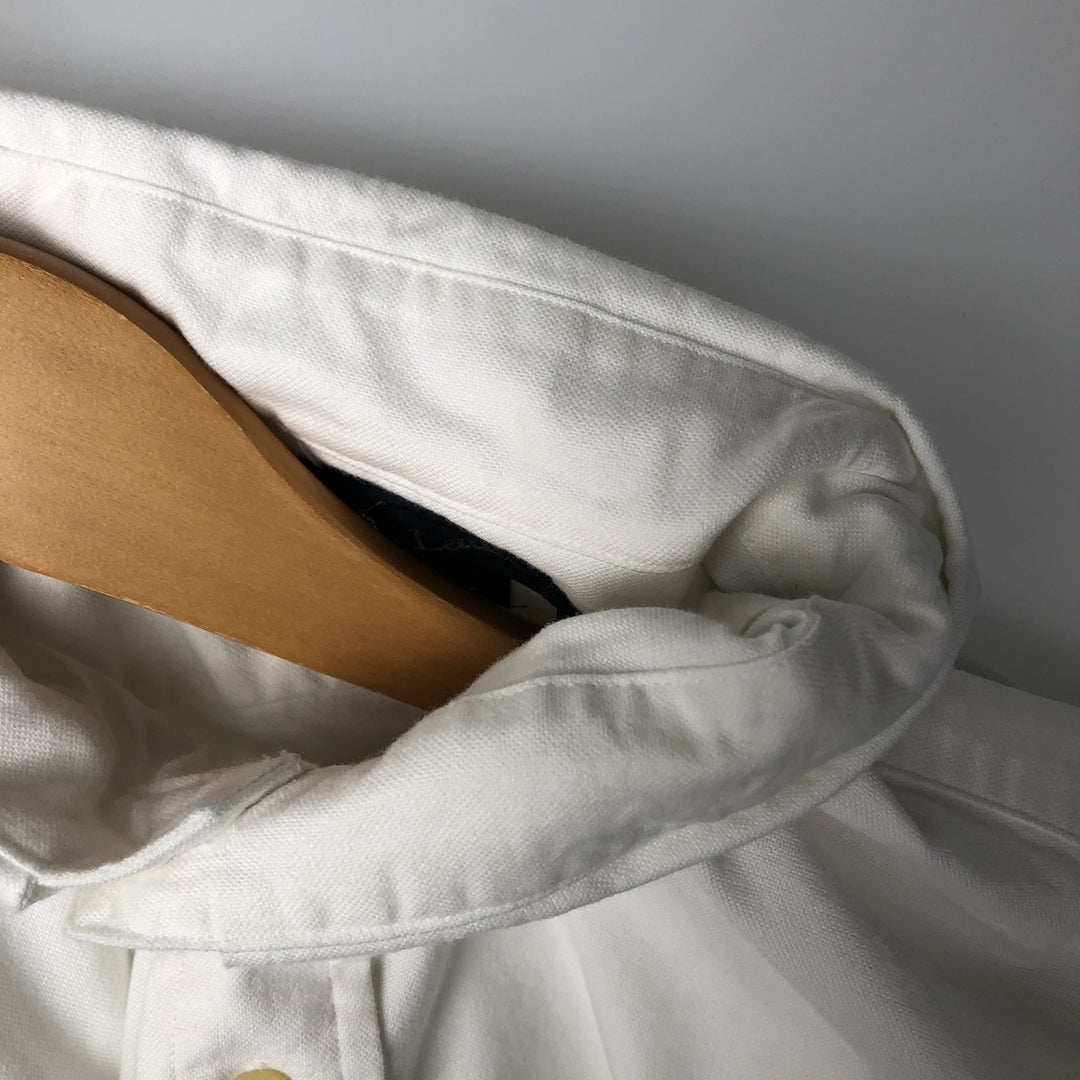 Ralph Lauren Classic Fit Long Sleeve Button Down Shirt Men's XL cotton white type Vintage Second Hand