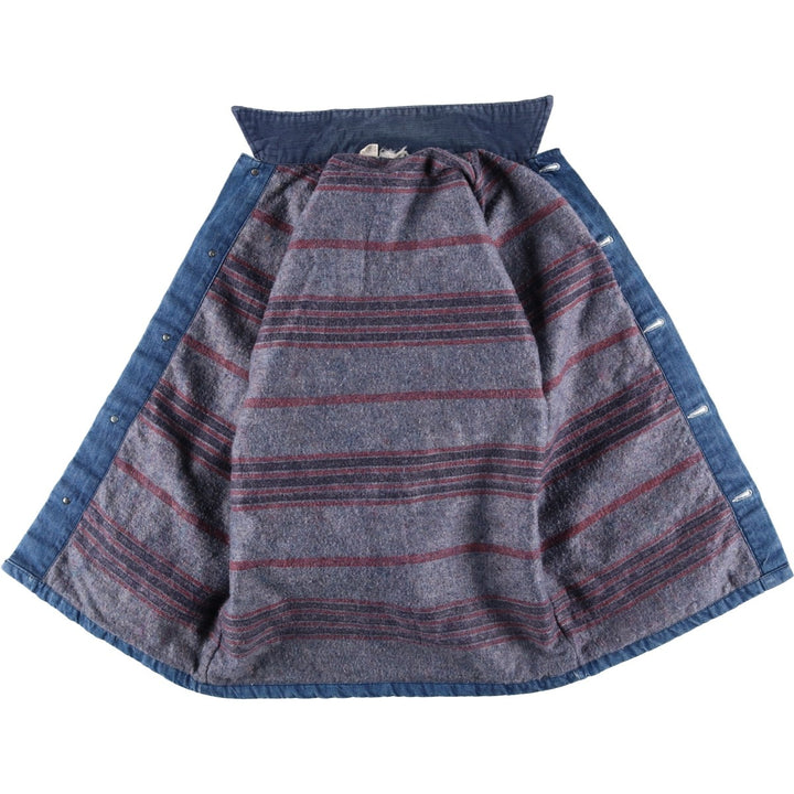 Vintage 70'S denim coveralls, men's size S unclear blue type Vintage Second Hand