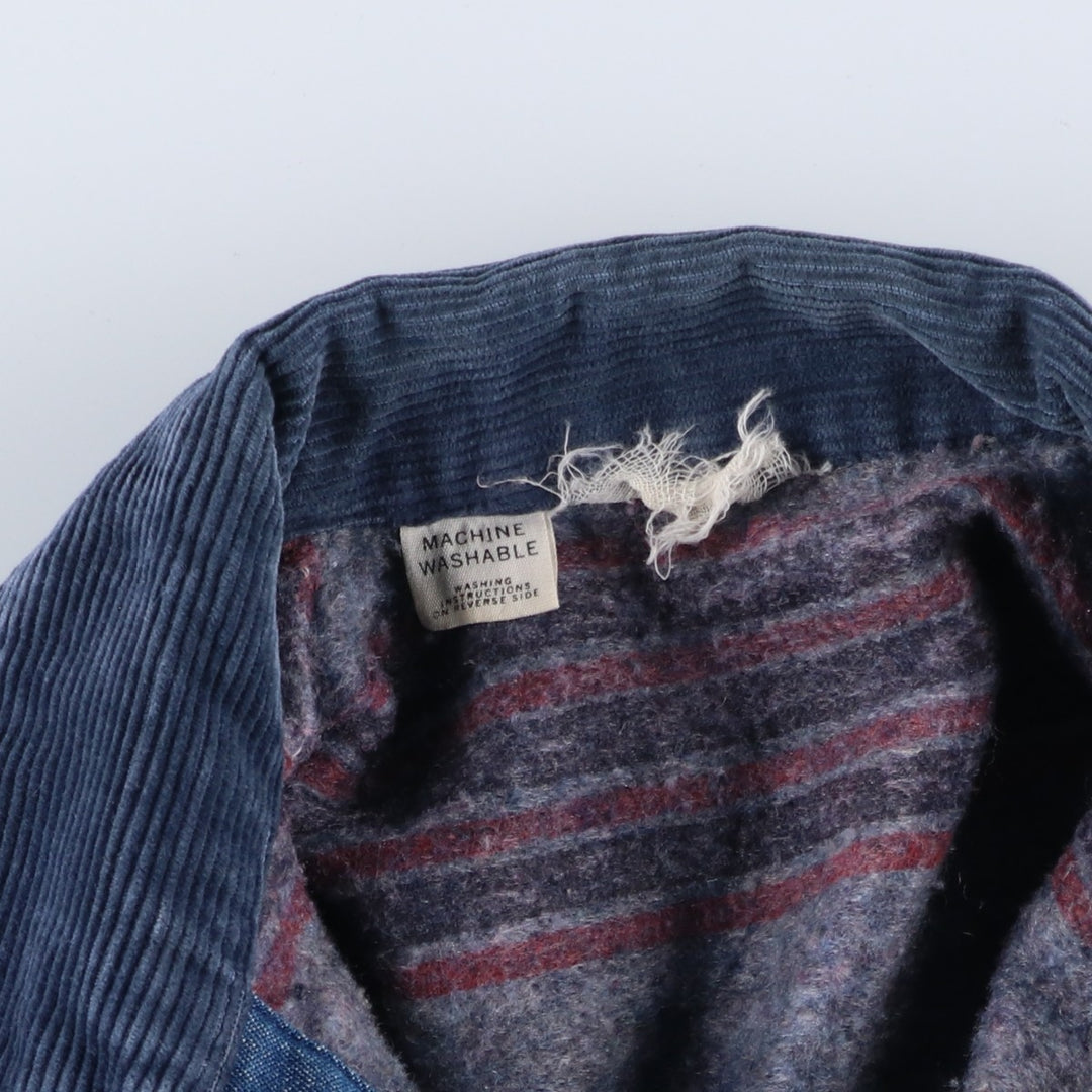 Vintage 70'S denim coveralls, men's size S unclear blue type Vintage Second Hand