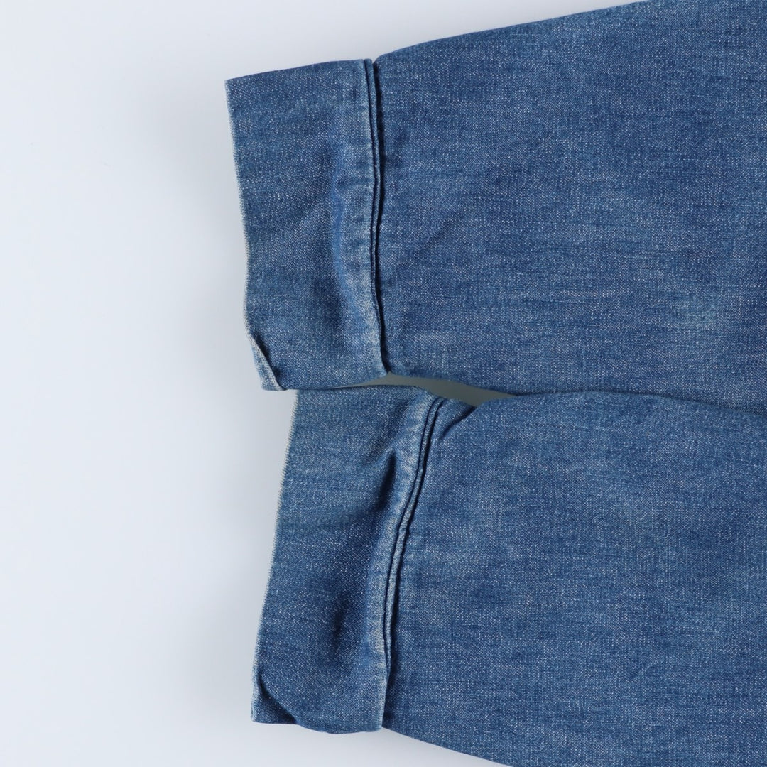 Vintage 70'S denim coveralls, men's size S unclear blue type Vintage Second Hand