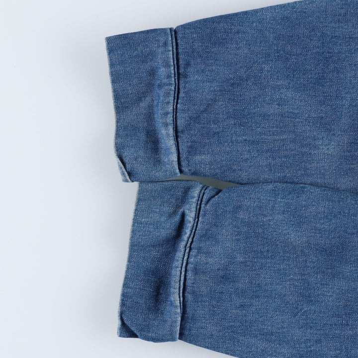 Vintage 70'S denim coveralls, men's size S unclear blue type Vintage Second Hand