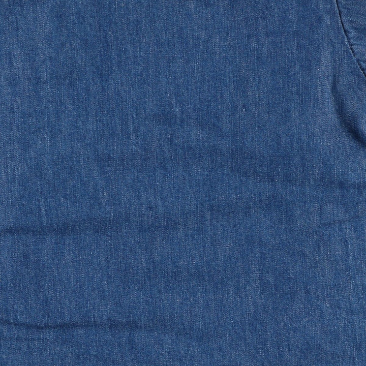 Vintage 70'S denim coveralls, men's size S unclear blue type Vintage Second Hand