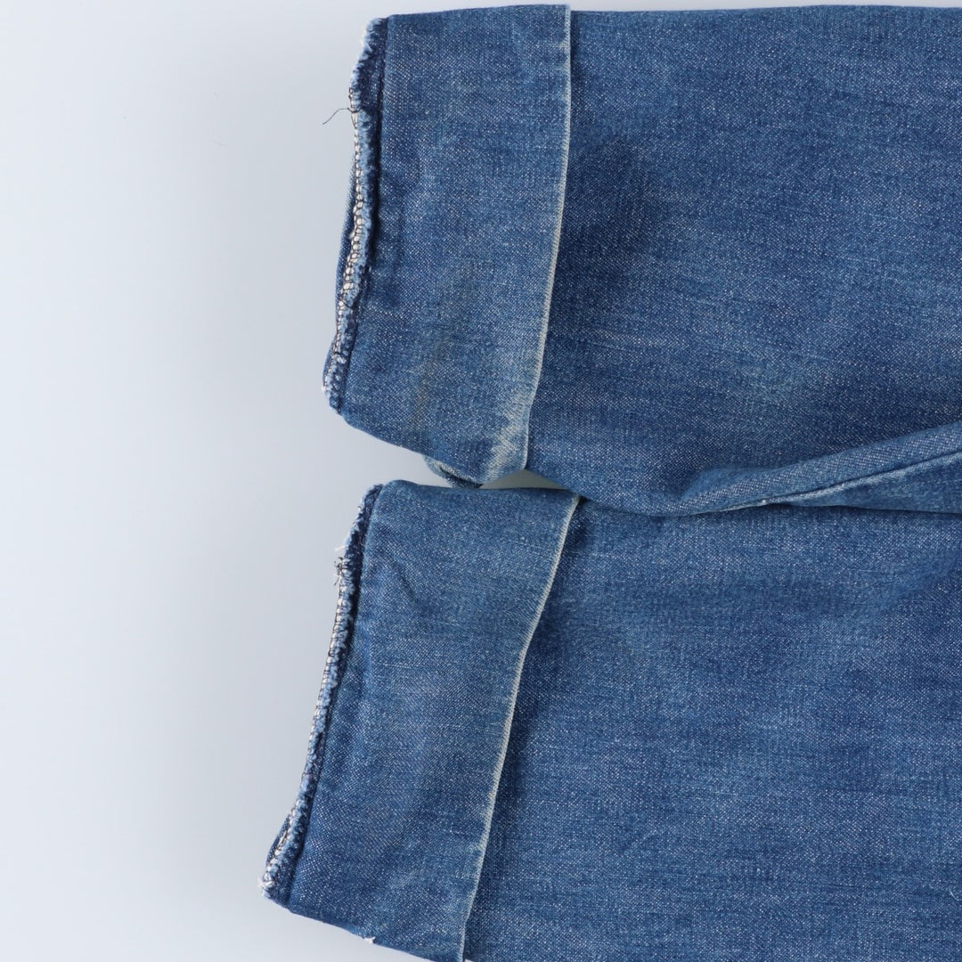 Vintage 70'S denim coveralls, men's size S unclear blue type Vintage Second Hand