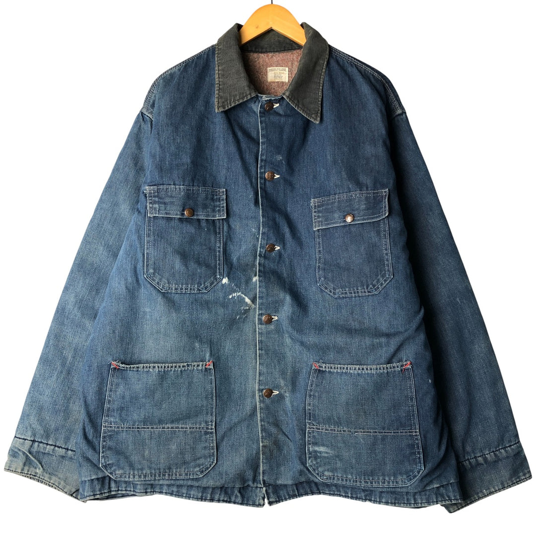 70'S JCPenney BIG MAC denim coveralls, men's XL size, vintage cotton blue type Vintage Second Hand