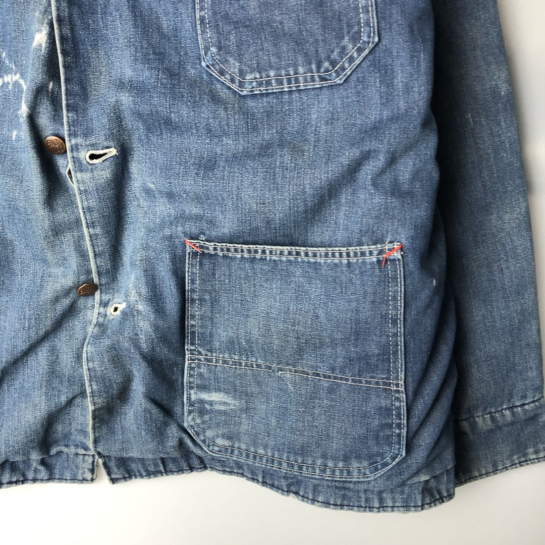 70'S JCPenney BIG MAC denim coveralls, men's XL size, vintage cotton blue type Vintage Second Hand