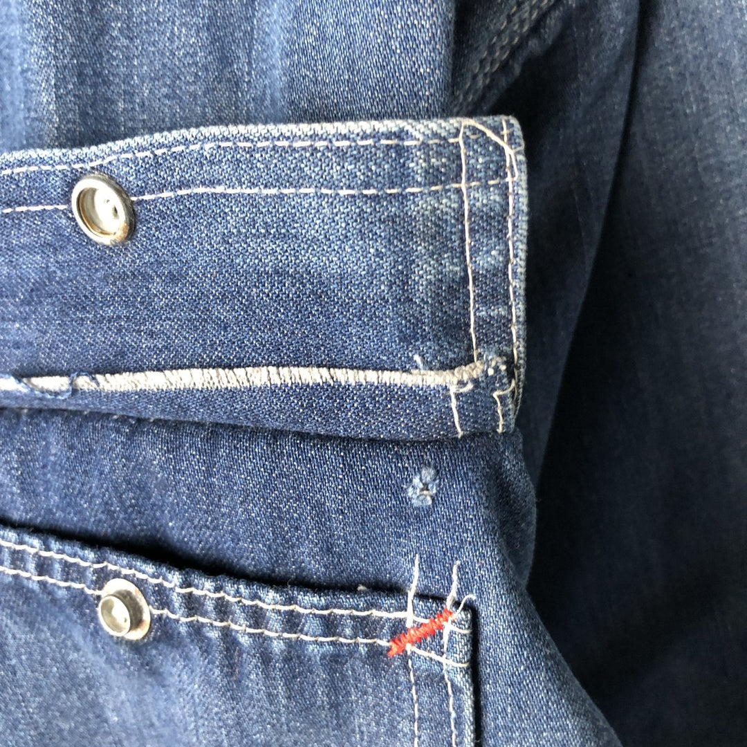 70'S JCPenney BIG MAC denim coveralls, men's XL size, vintage cotton blue type Vintage Second Hand