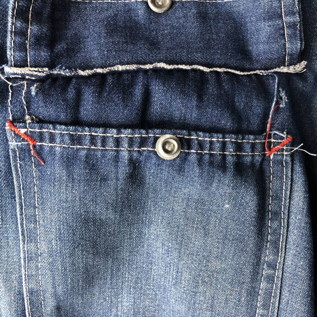 70'S JCPenney BIG MAC denim coveralls, men's XL size, vintage cotton blue type Vintage Second Hand