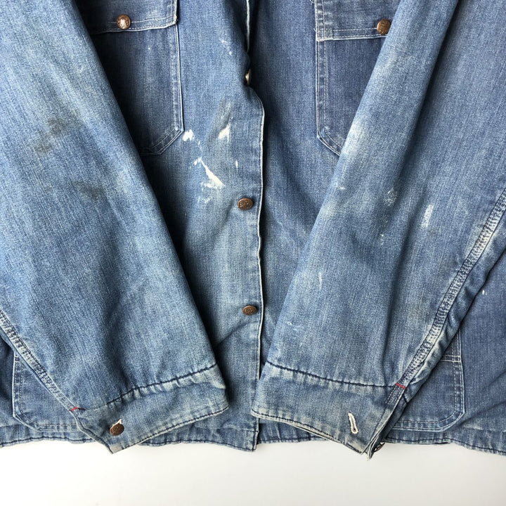 70'S JCPenney BIG MAC denim coveralls, men's XL size, vintage cotton blue type Vintage Second Hand