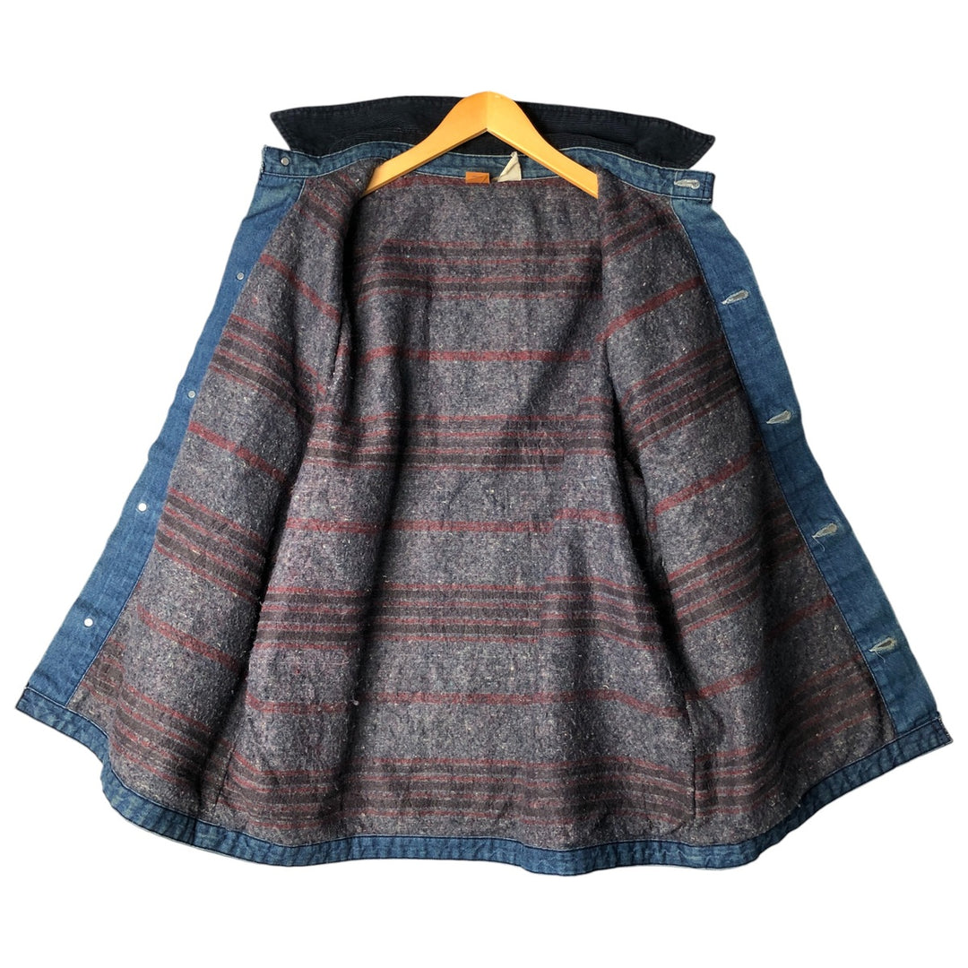 70s~80'S Wrangler BIG BEN denim coveralls made in USA, men's XL size, vintage unclear blue type Vintage Second Hand