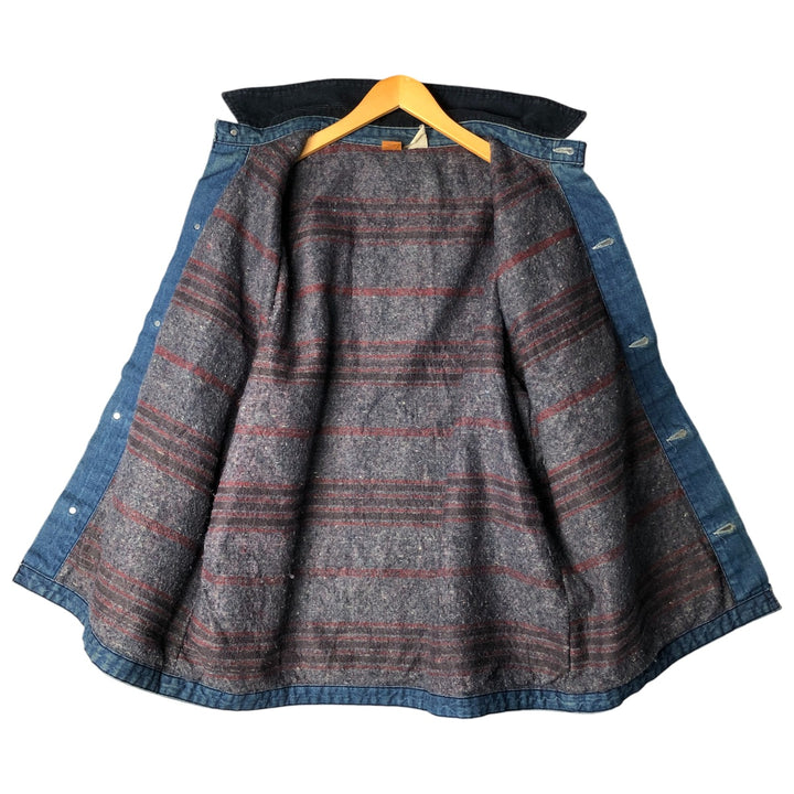 70s~80'S Wrangler BIG BEN denim coveralls made in USA, men's XL size, vintage unclear blue type Vintage Second Hand