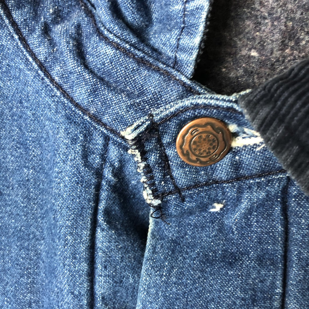 70s~80'S Wrangler BIG BEN denim coveralls made in USA, men's XL size, vintage unclear blue type Vintage Second Hand