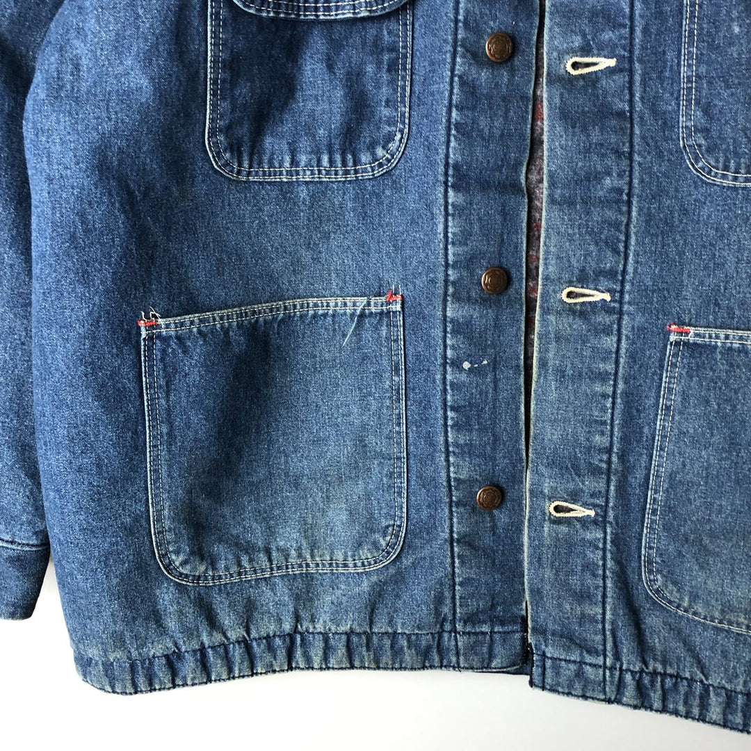 70s~80'S Wrangler BIG BEN denim coveralls made in USA, men's XL size, vintage unclear blue type Vintage Second Hand