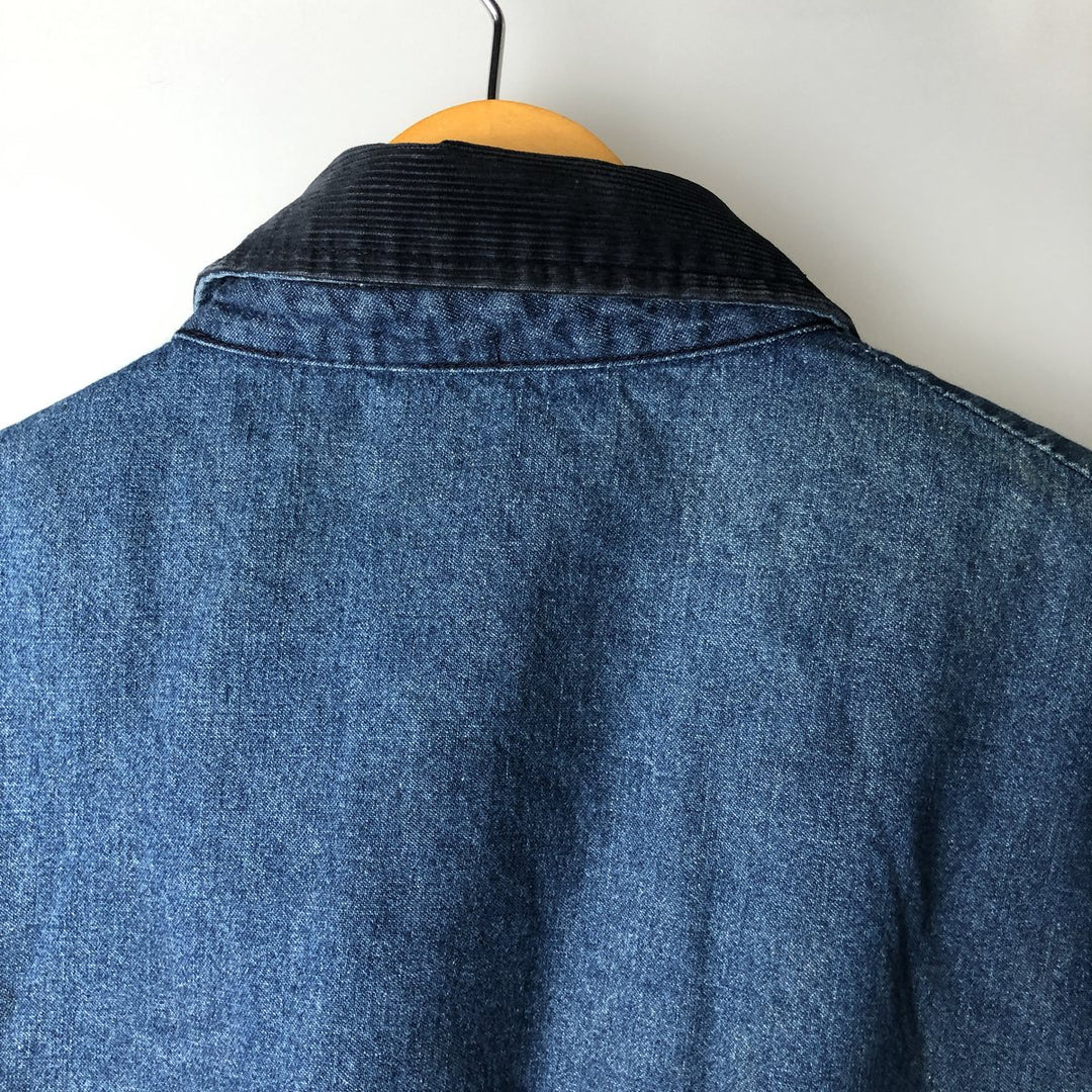 70s~80'S Wrangler BIG BEN denim coveralls made in USA, men's XL size, vintage unclear blue type Vintage Second Hand