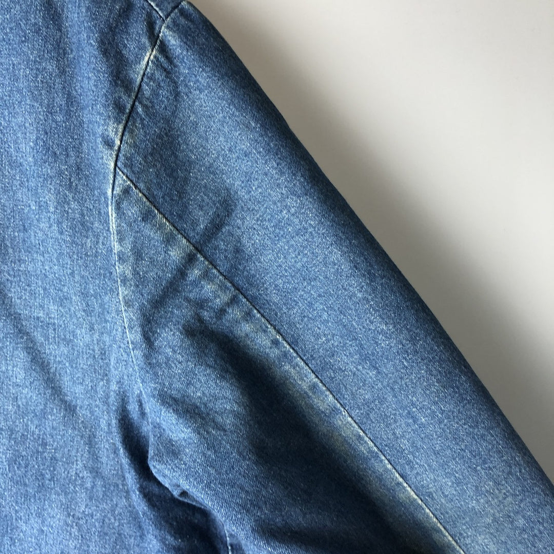 70s~80'S Wrangler BIG BEN denim coveralls made in USA, men's XL size, vintage unclear blue type Vintage Second Hand
