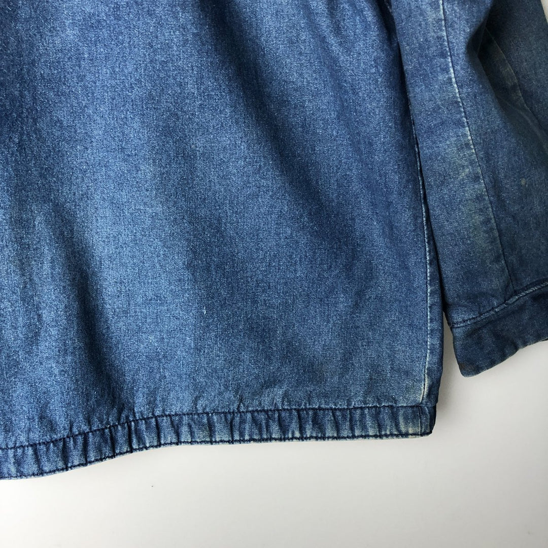 70s~80'S Wrangler BIG BEN denim coveralls made in USA, men's XL size, vintage unclear blue type Vintage Second Hand