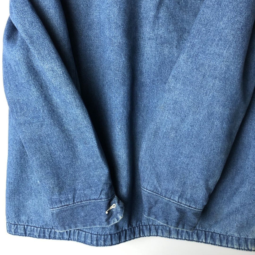 70s~80'S Wrangler BIG BEN denim coveralls made in USA, men's XL size, vintage unclear blue type Vintage Second Hand