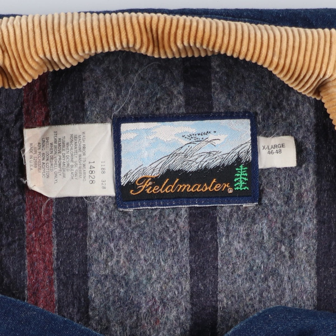 Vintage 1980'S Field Master Bat-Dyed Denim Coverall, Made in USA, Men's XL cotton blue type Vintage Second Hand