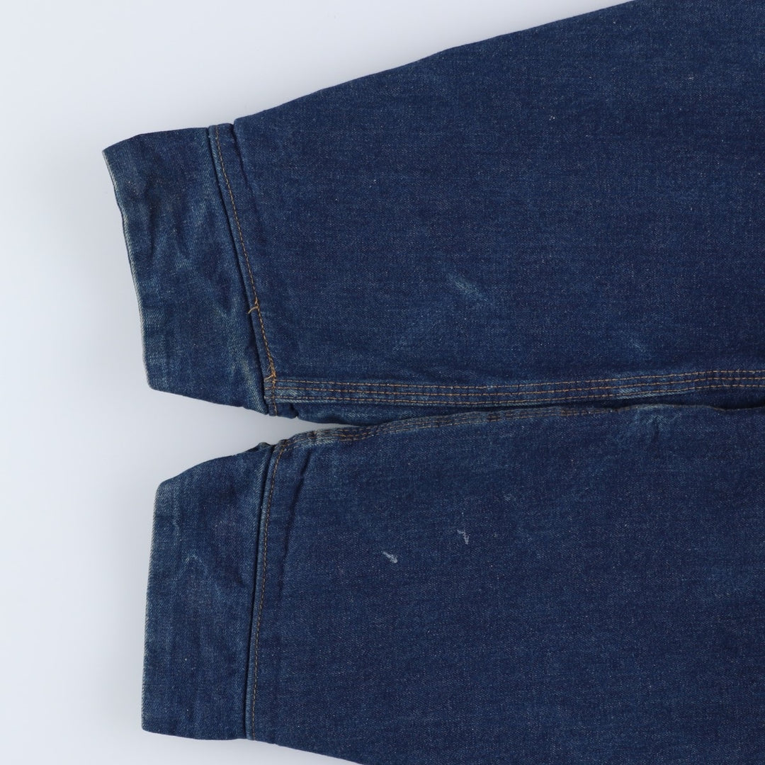 Vintage 1980'S Field Master Bat-Dyed Denim Coverall, Made in USA, Men's XL cotton blue type Vintage Second Hand