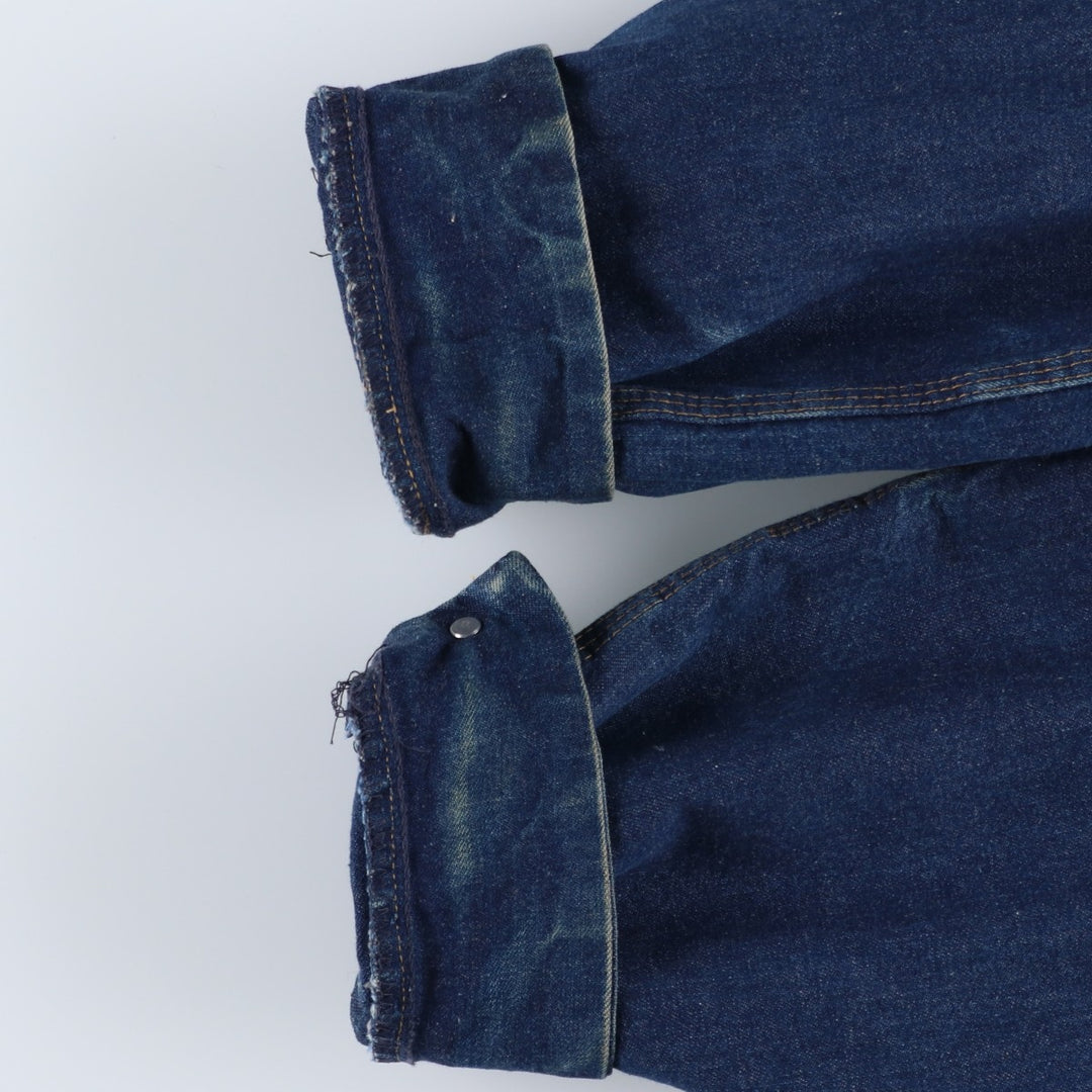 Vintage 1980'S Field Master Bat-Dyed Denim Coverall, Made in USA, Men's XL cotton blue type Vintage Second Hand