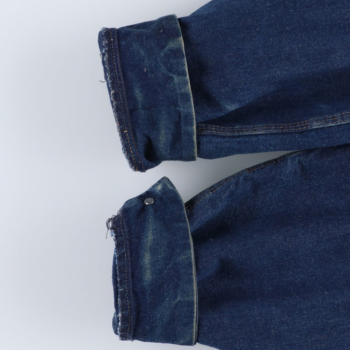 Vintage 1980'S Field Master Bat-Dyed Denim Coverall, Made in USA, Men's XL cotton blue type Vintage Second Hand