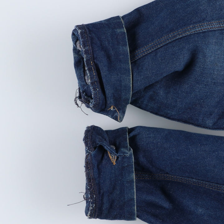 Vintage 1980'S Field Master Bat-Dyed Denim Coverall, Made in USA, Men's XL cotton blue type Vintage Second Hand