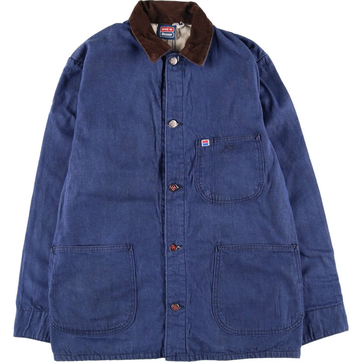 Vintage 70s-80'S BIG B Bat-Dyed Denim Coverall, Men's Size Medium unclear navy blue type Vintage Second Hand