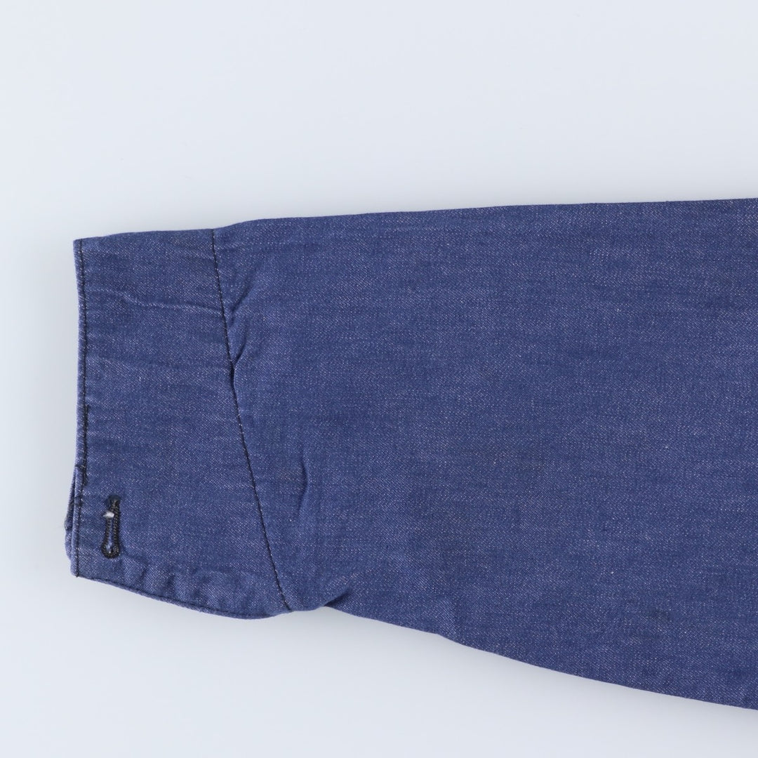 Vintage 70s-80'S BIG B Bat-Dyed Denim Coverall, Men's Size Medium unclear navy blue type Vintage Second Hand